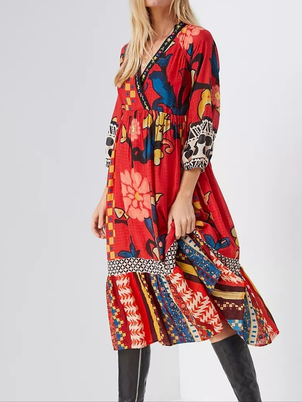 Anthropologie Verb by Pallavi Singhee Cayenne Maxi Dress Red Size 8